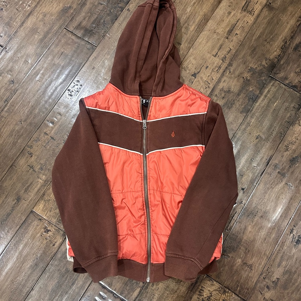 Volcom Brown and Orange Jacket